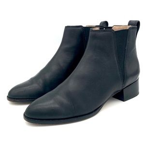 Madewell Carina Chelsea Ankle Boots Women‘s Size 5.5 Genuine Leather Block Heel